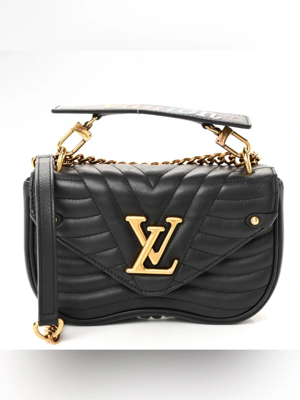 💯Authentic LOUIS VUITTON Calfskin New Wave Chain PM Bag
